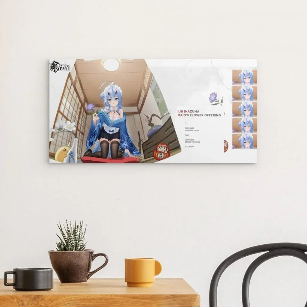 azur-lane-poster-maid-s-flower-offering-inazuma-metal-print-jlr-design-2 - JLR Design