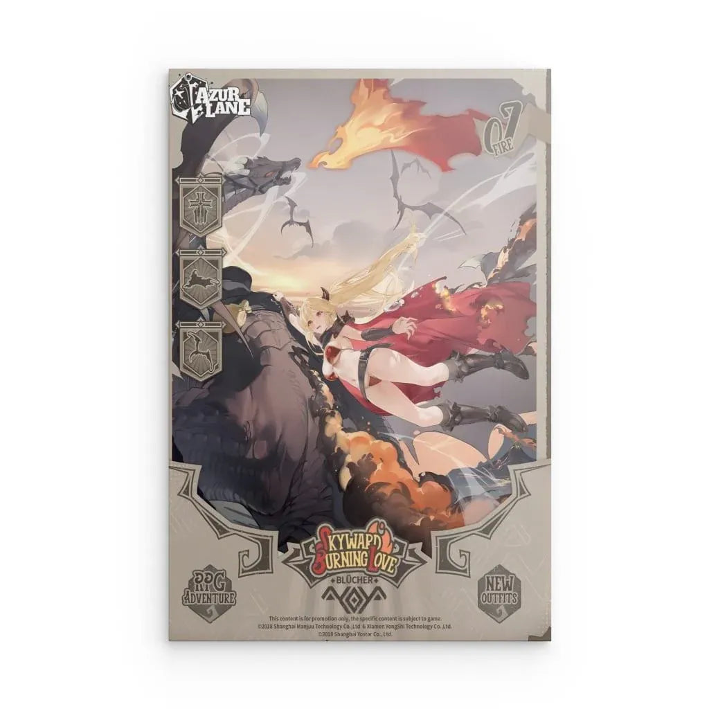 azur-lane-poster-rpg-adventure-blucher-metal-print-jlr-design-1 - JLR Design