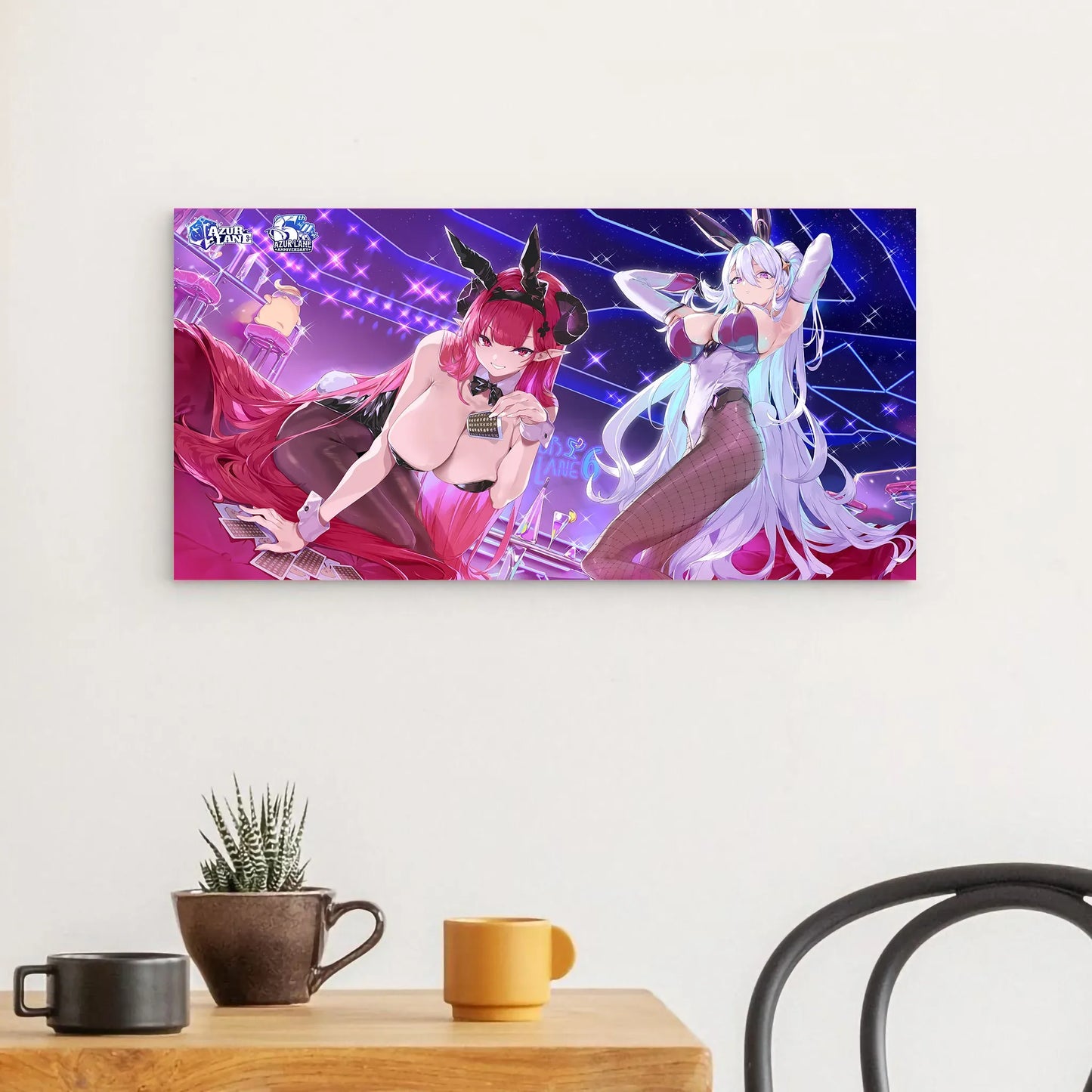 azur-lane-wanddekoration-6rth-anniversary-two-bunny-s-in-the-casino-poster-jlr-design-1 - JLR Design