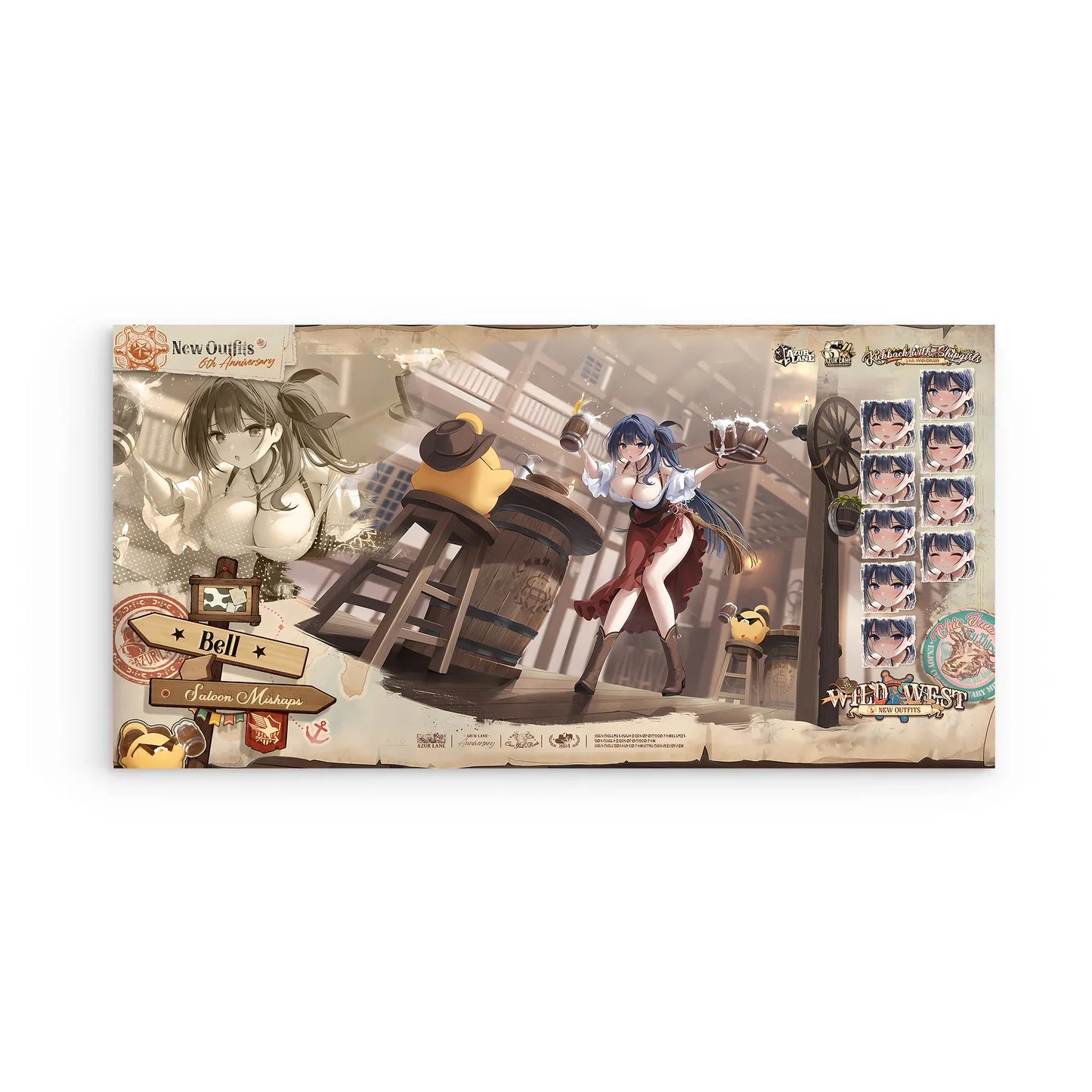 azur-lane-wanddekoration-6th-anniversary-bell-saloon-mishaps-poster-jlr-design-2 - JLR Design