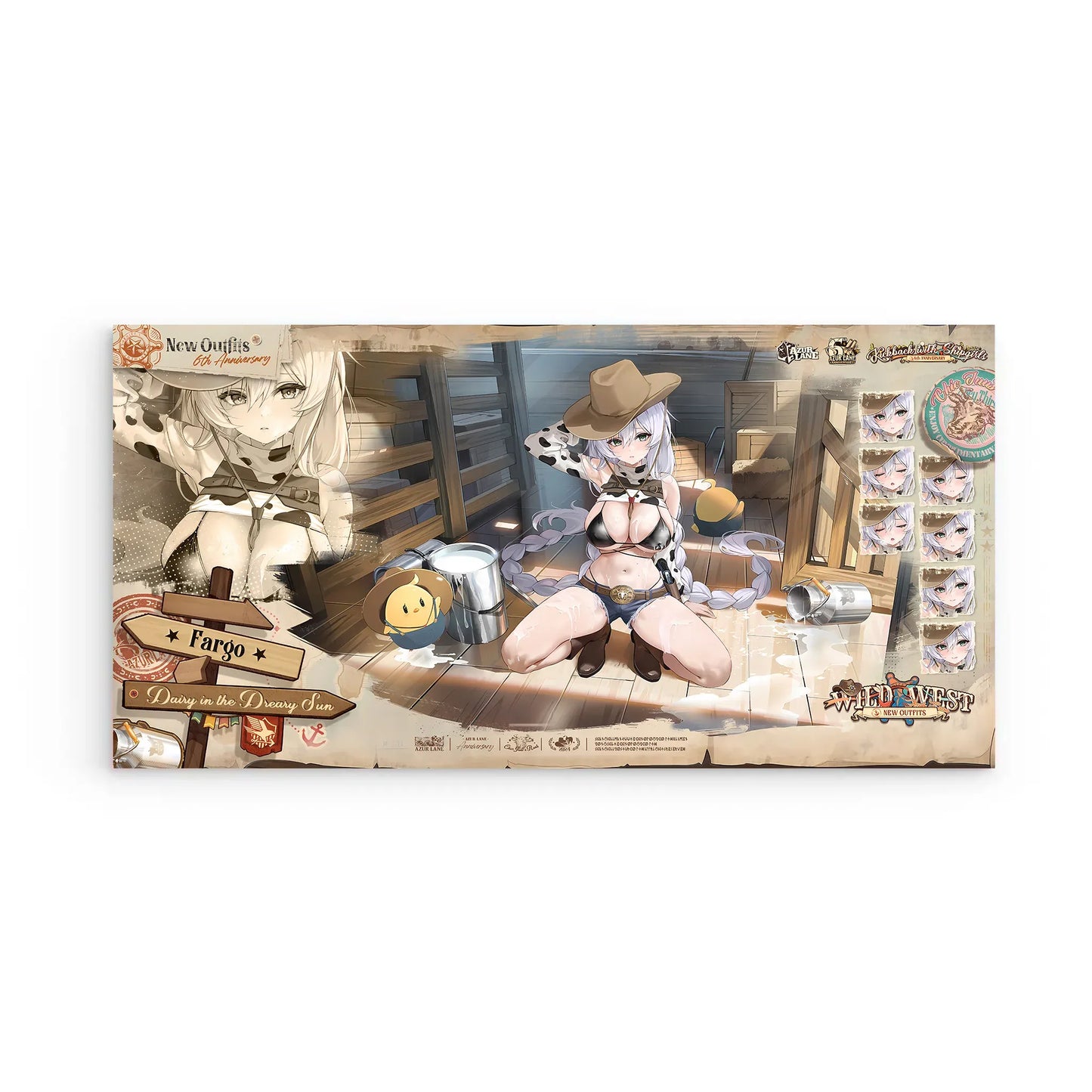 azur-lane-wanddekoration-6th-anniversary-fargo-dairy-in-the-dreary-sun-poster-jlr-design-2 - JLR Design