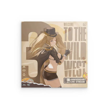azur-lane-wanddekoration-6th-anniversary-welcome-to-the-wild-west-metal-print-jlr-design-2 - JLR Design