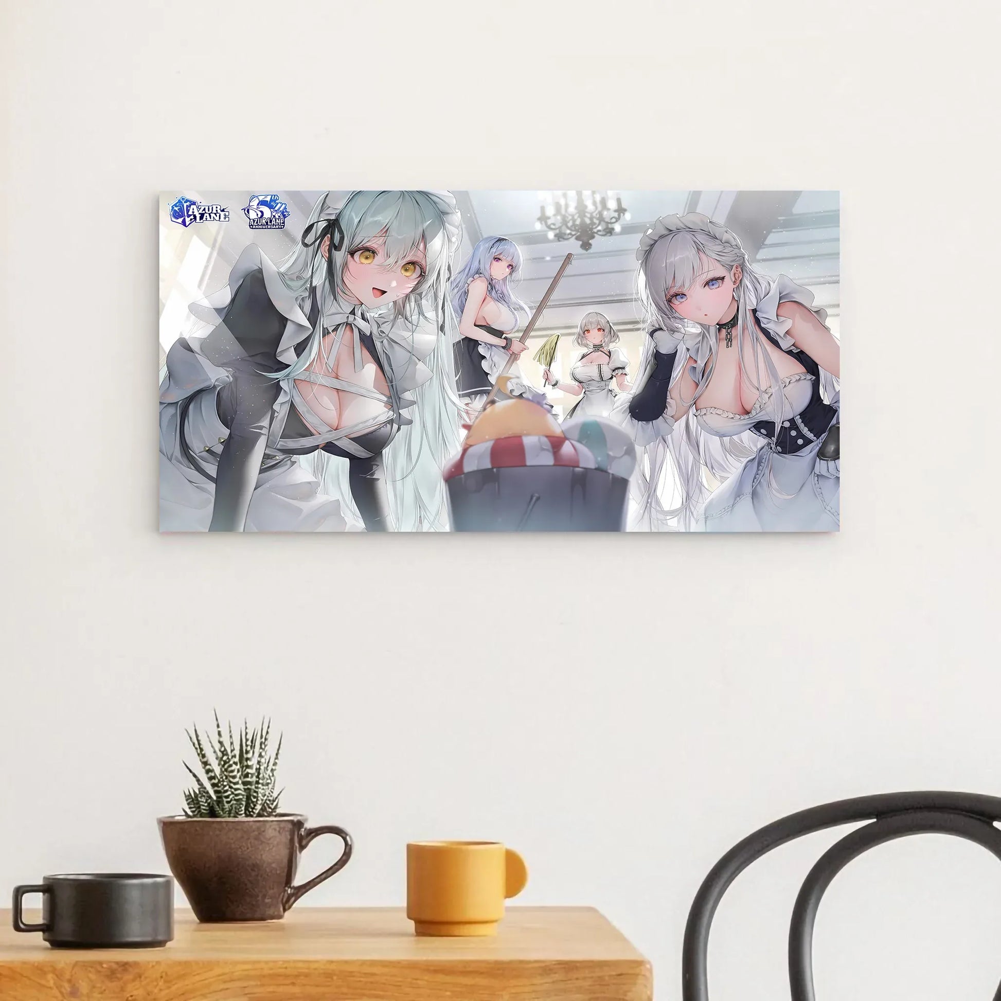 azur-lane-wanddekoration-belfast-dido-sirius-und-revenge-als-maids-poster-jlr-design-1 - JLR Design
