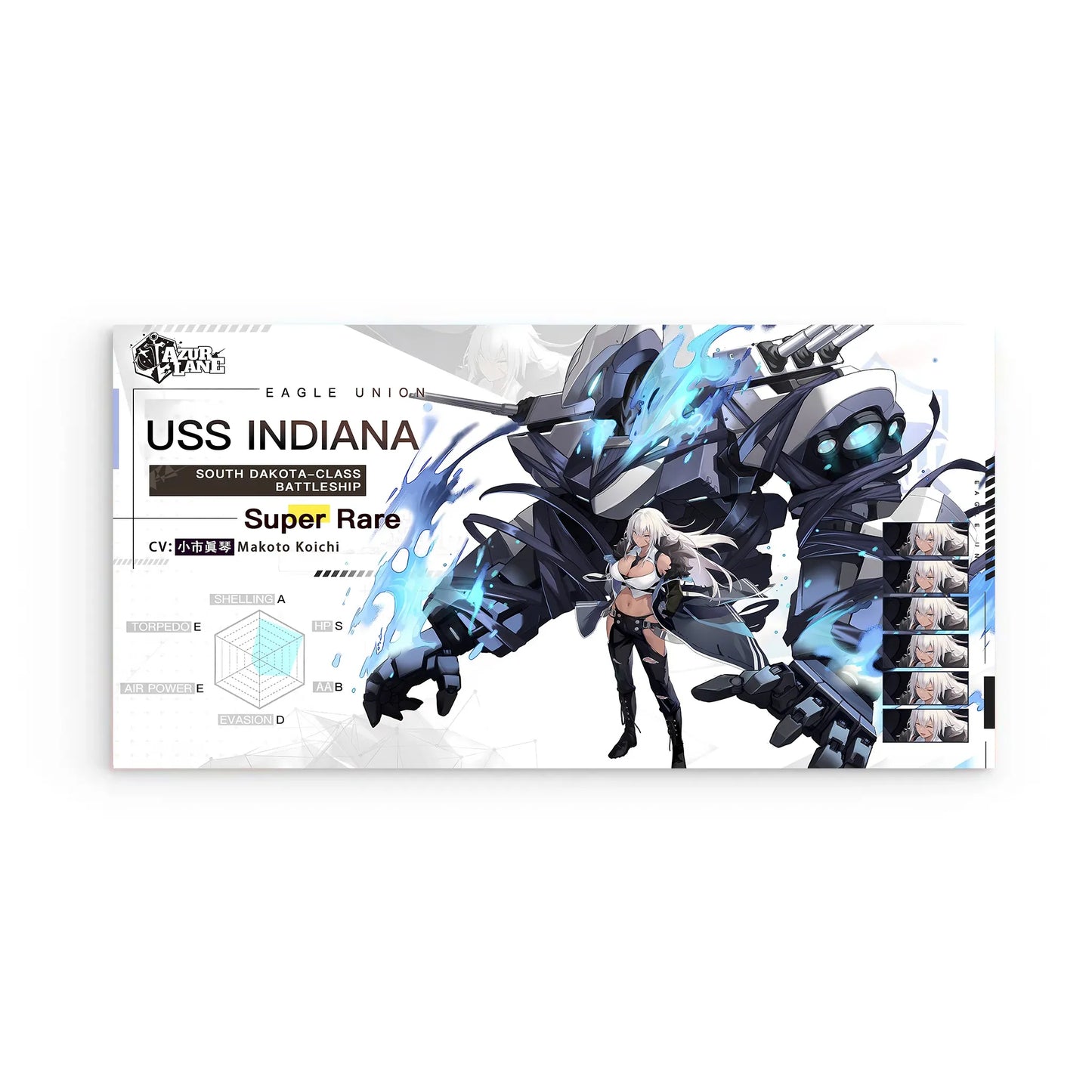 azur-lane-wanddekoration-charakter-eagle-union-uss-indiana-poster-jlr-design-2 - JLR Design