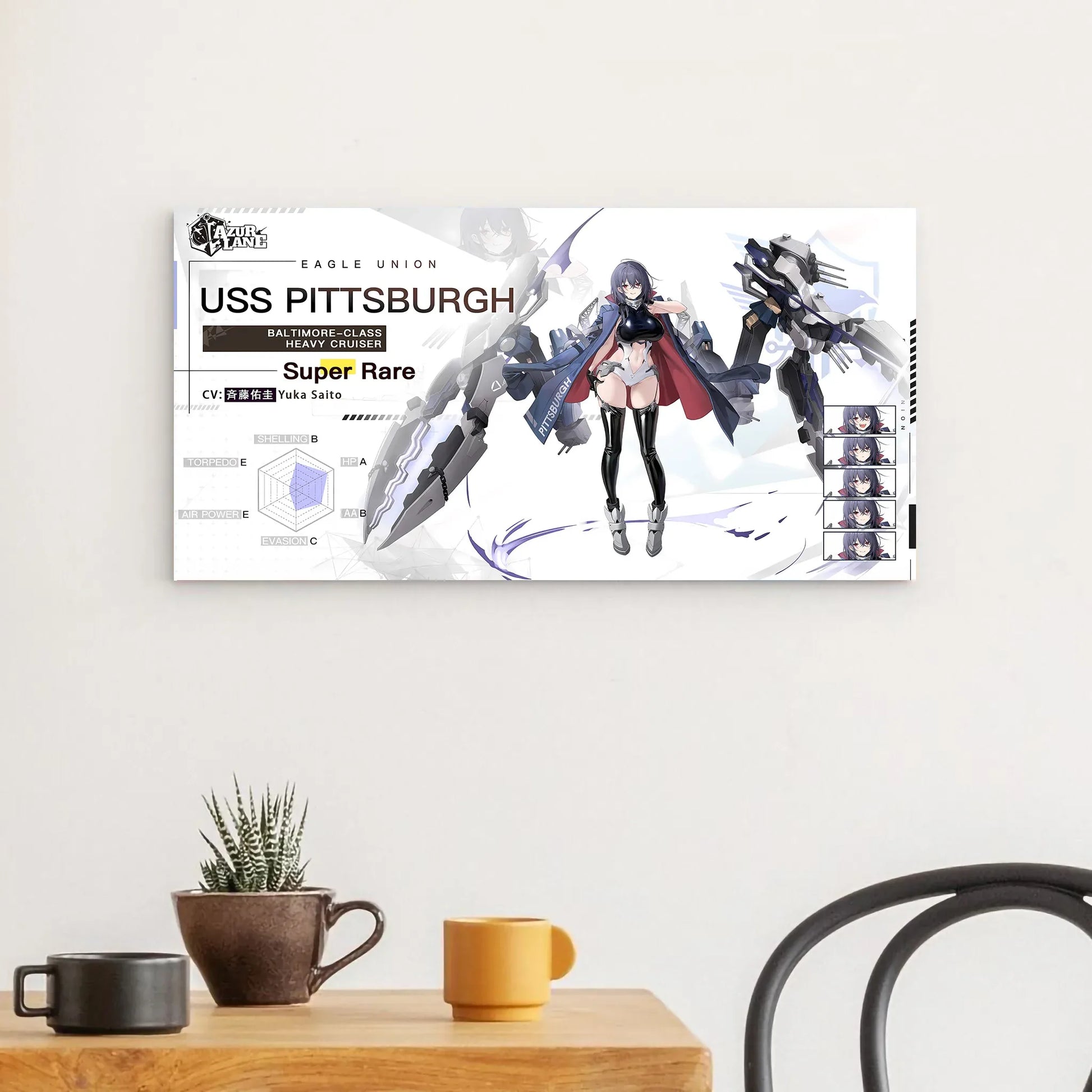 azur-lane-wanddekoration-charakter-eagle-union-uss-pittsburgh-poster-jlr-design-1 - JLR Design