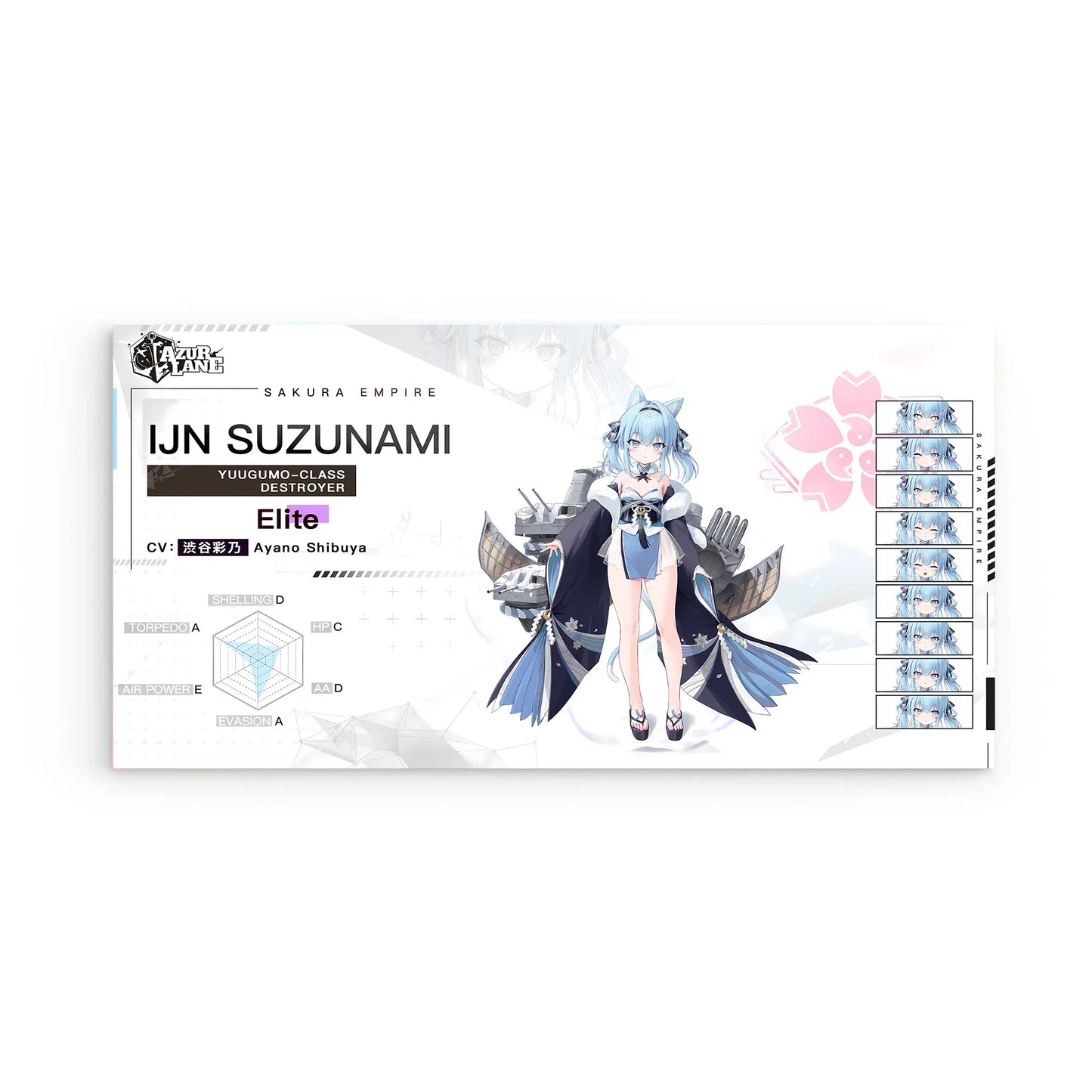 azur-lane-wanddekoration-charakter-sakura-empire-ijn-suzunami-poster-jlr-design-2 - JLR Design