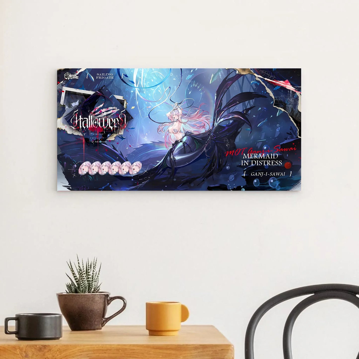 azur-lane-wanddekoration-halloween-mermaid-in-distress-ganj-i-sawai-poster-jlr-design-1 - JLR Design