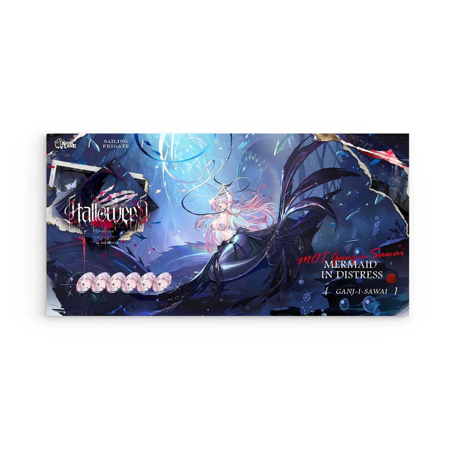 azur-lane-wanddekoration-halloween-mermaid-in-distress-ganj-i-sawai-poster-jlr-design-2 - JLR Design