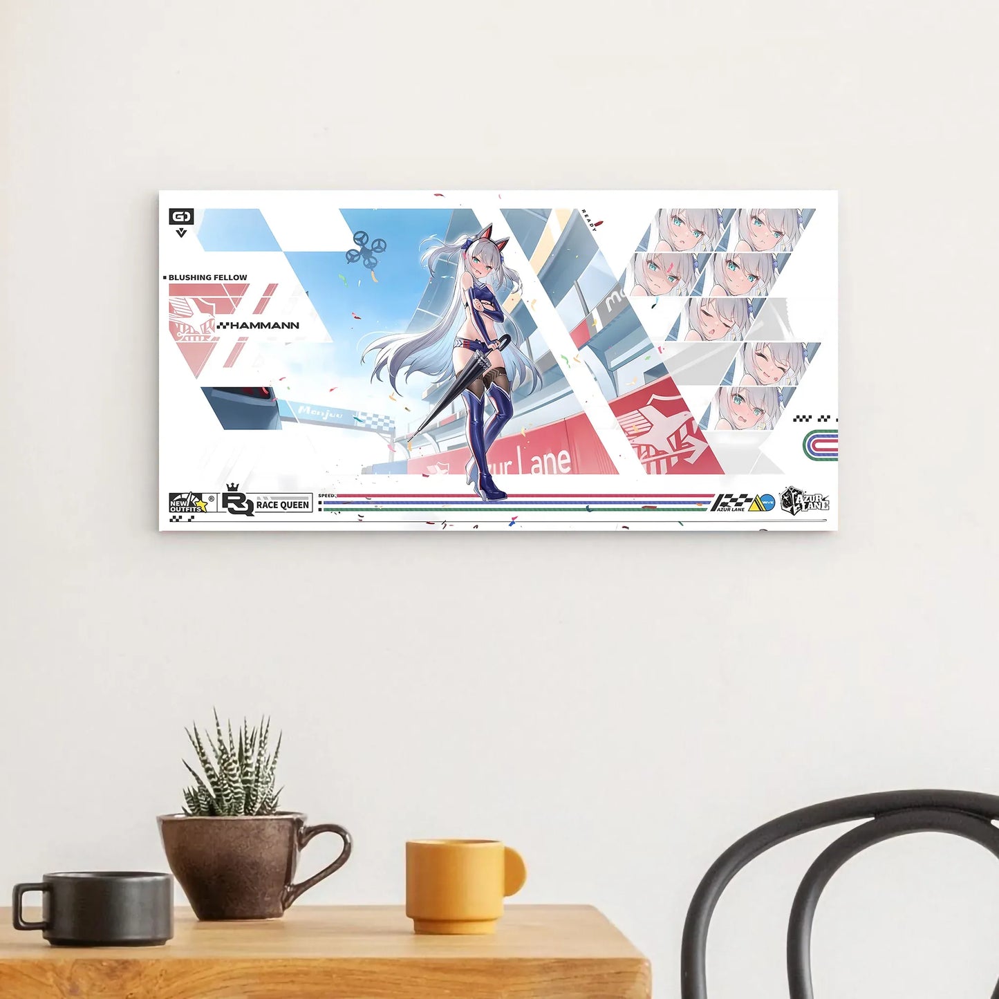 azur-lane-wanddekoration-race-queen-hammann-blushing-fellow-poster-jlr-design-1 - JLR Design
