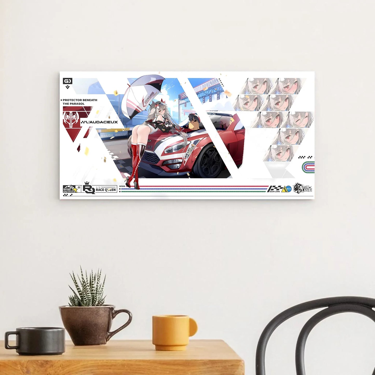 azur-lane-wanddekoration-race-queen-protector-beneath-the-parasol-l-audacieux-poster-jlr-design-1 - JLR Design