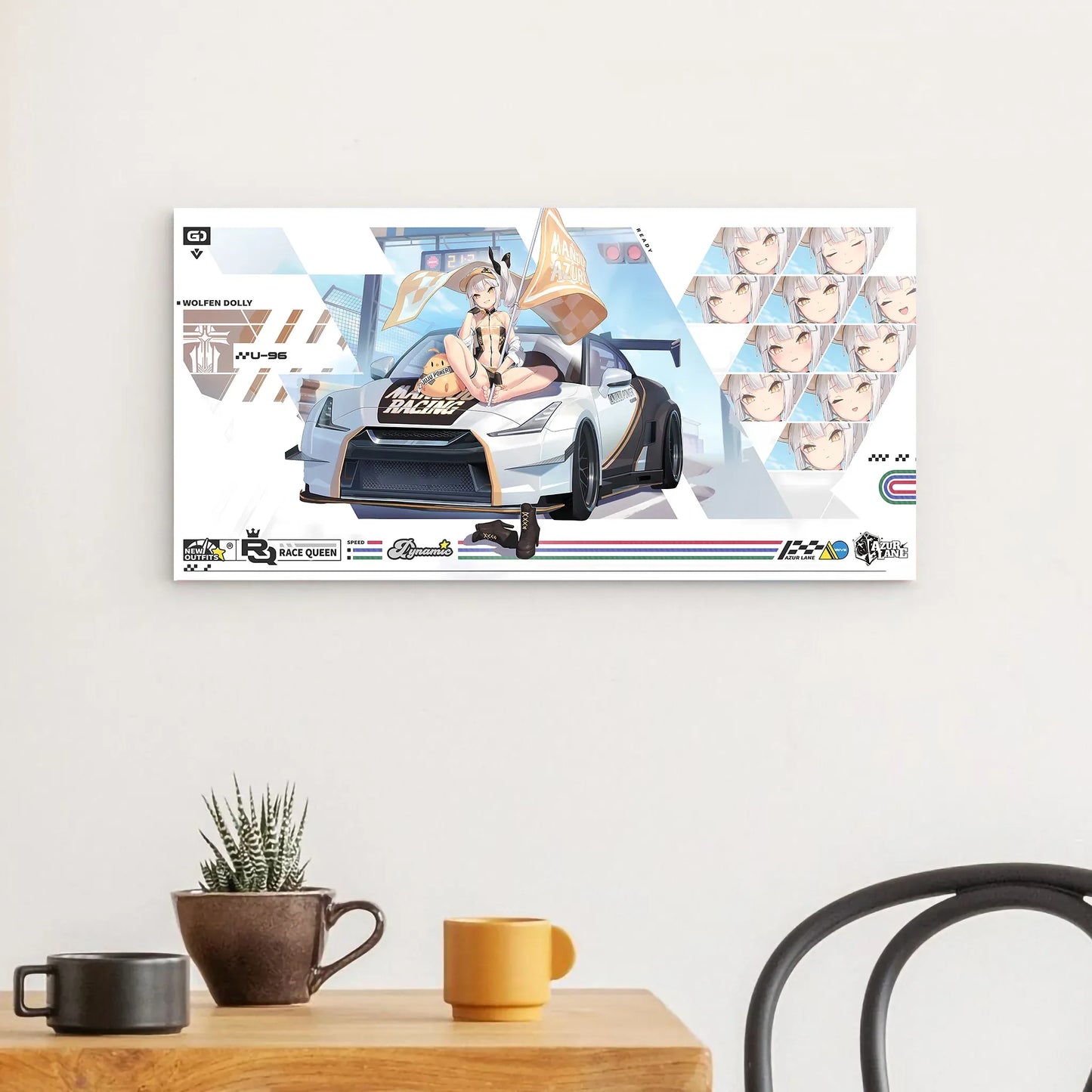 azur-lane-wanddekoration-race-queen-wolfen-dolly-u-96-poster-jlr-design-1 - JLR Design