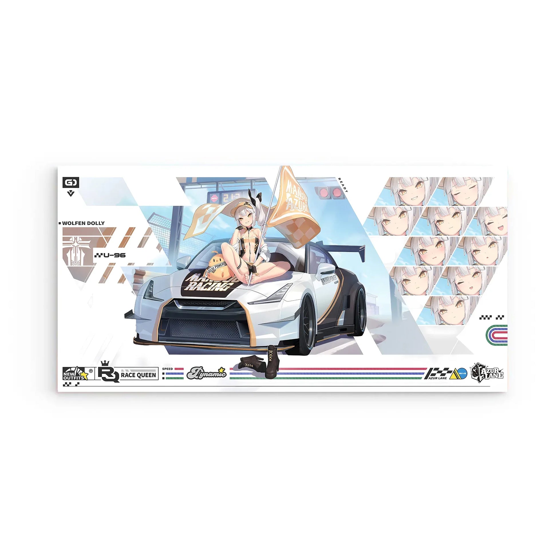 azur-lane-wanddekoration-race-queen-wolfen-dolly-u-96-poster-jlr-design-2 - JLR Design