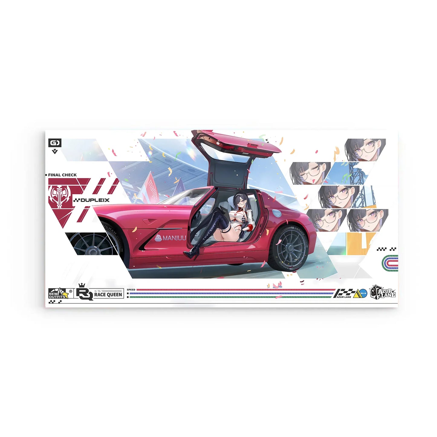 azur-lane-wanddekoration-racing-queen-dupleix-final-check-poster-jlr-design-2 - JLR Design