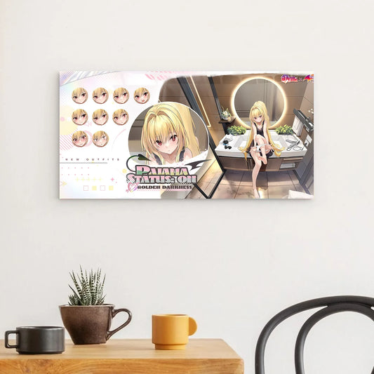 azur-lane-wanddekoration-to-love-ru-pajama-status-on-golden-darkness-poster-jlr-design-1 - JLR Design
