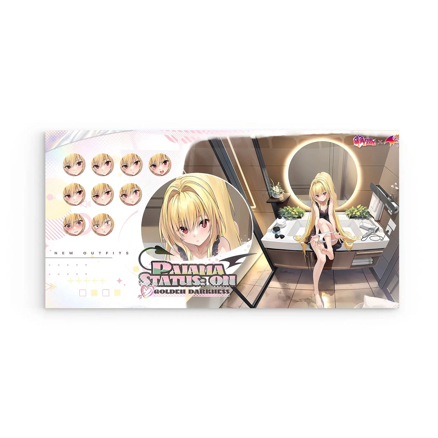 azur-lane-wanddekoration-to-love-ru-pajama-status-on-golden-darkness-poster-jlr-design-2 - JLR Design