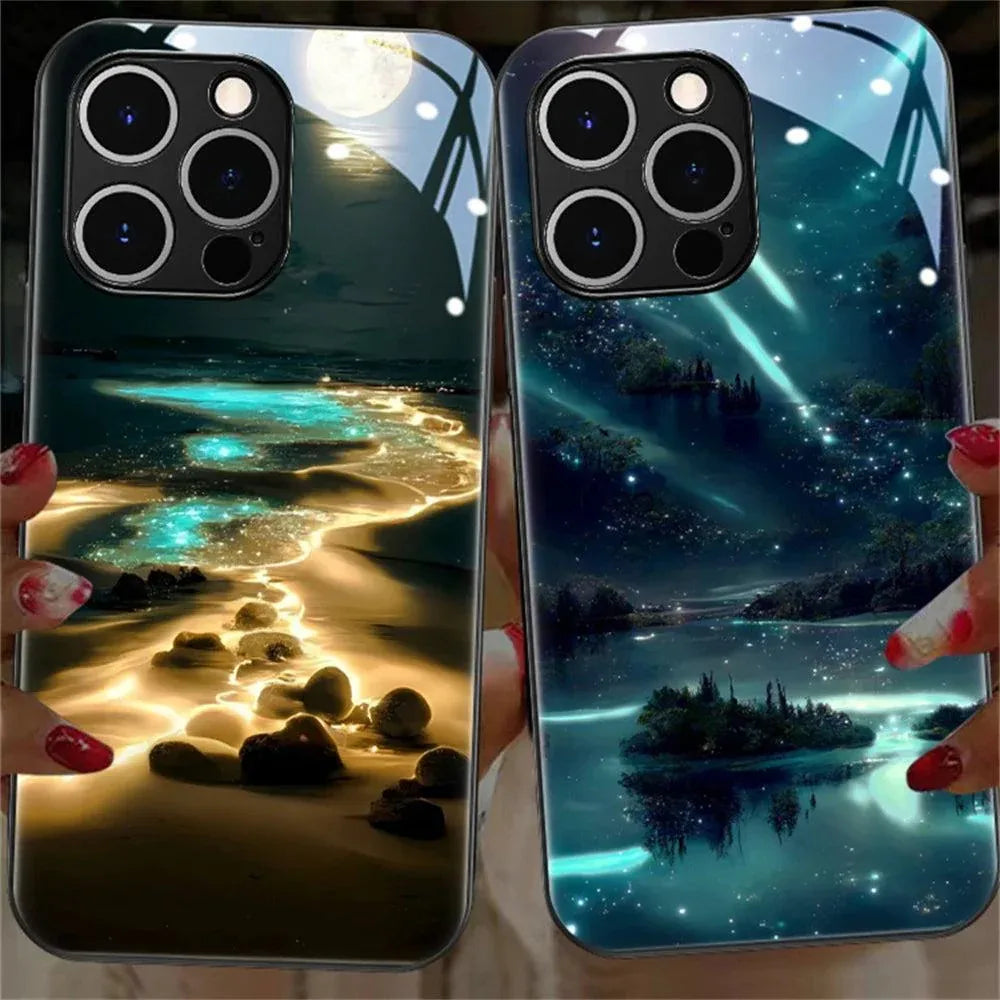 beautiful-stars-river-luminous-glass-led-hulle-fur-samsung-galaxy-s22s23s4plusultra-cover-jlr-design-5 - JLR Design