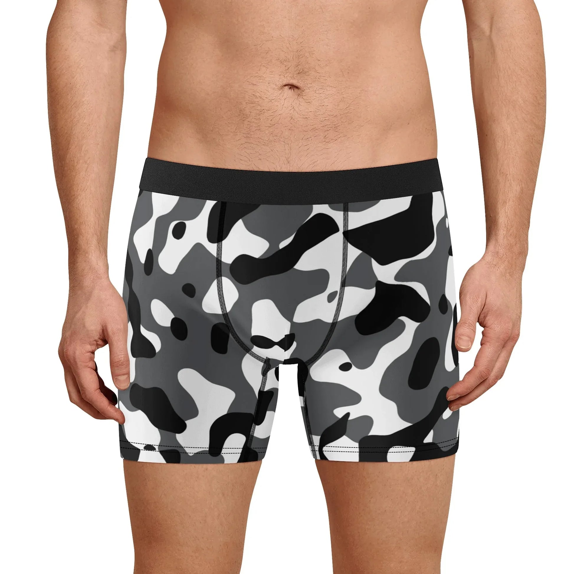 bequeme-schwarz-grau-weiss-camouflage-stretch-trunks-fur-herren-trunks-jlr-design-1 - JLR Design