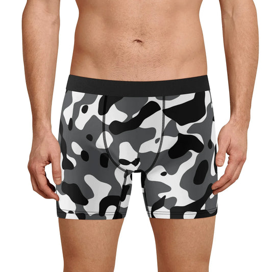 bequeme-schwarz-grau-weiss-camouflage-stretch-trunks-fur-herren-trunks-jlr-design-1 - JLR Design