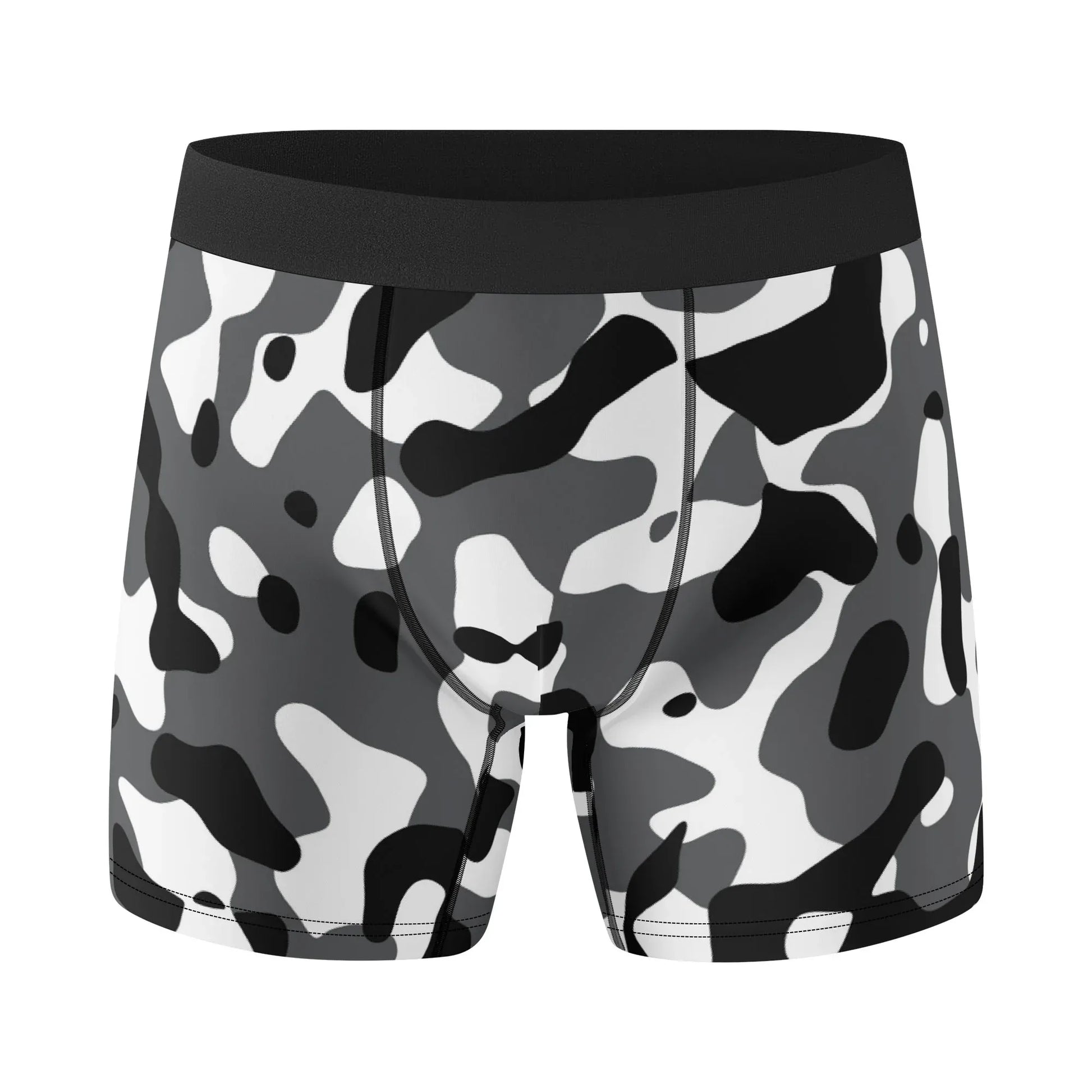 bequeme-schwarz-grau-weiss-camouflage-stretch-trunks-fur-herren-trunks-jlr-design-3 - JLR Design