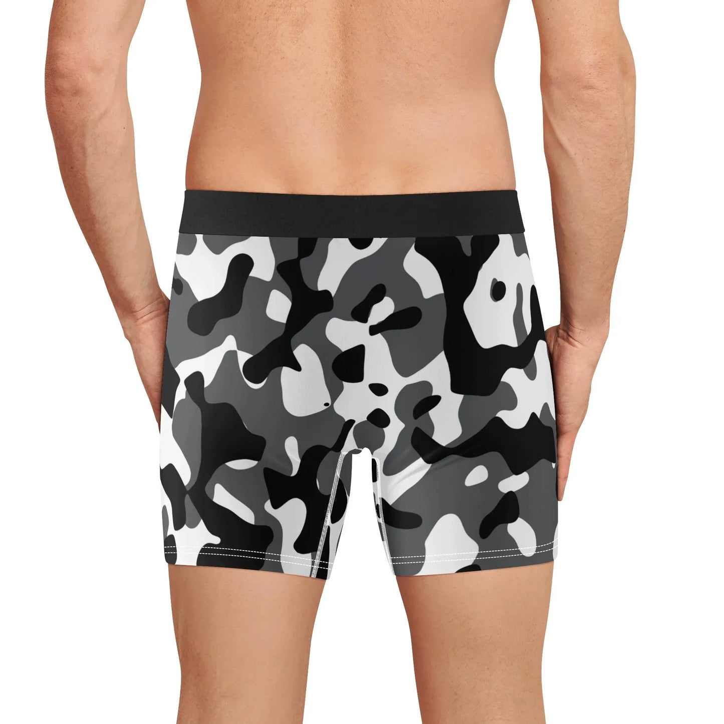 bequeme-schwarz-grau-weiss-camouflage-stretch-trunks-fur-herren-trunks-jlr-design-6 - JLR Design