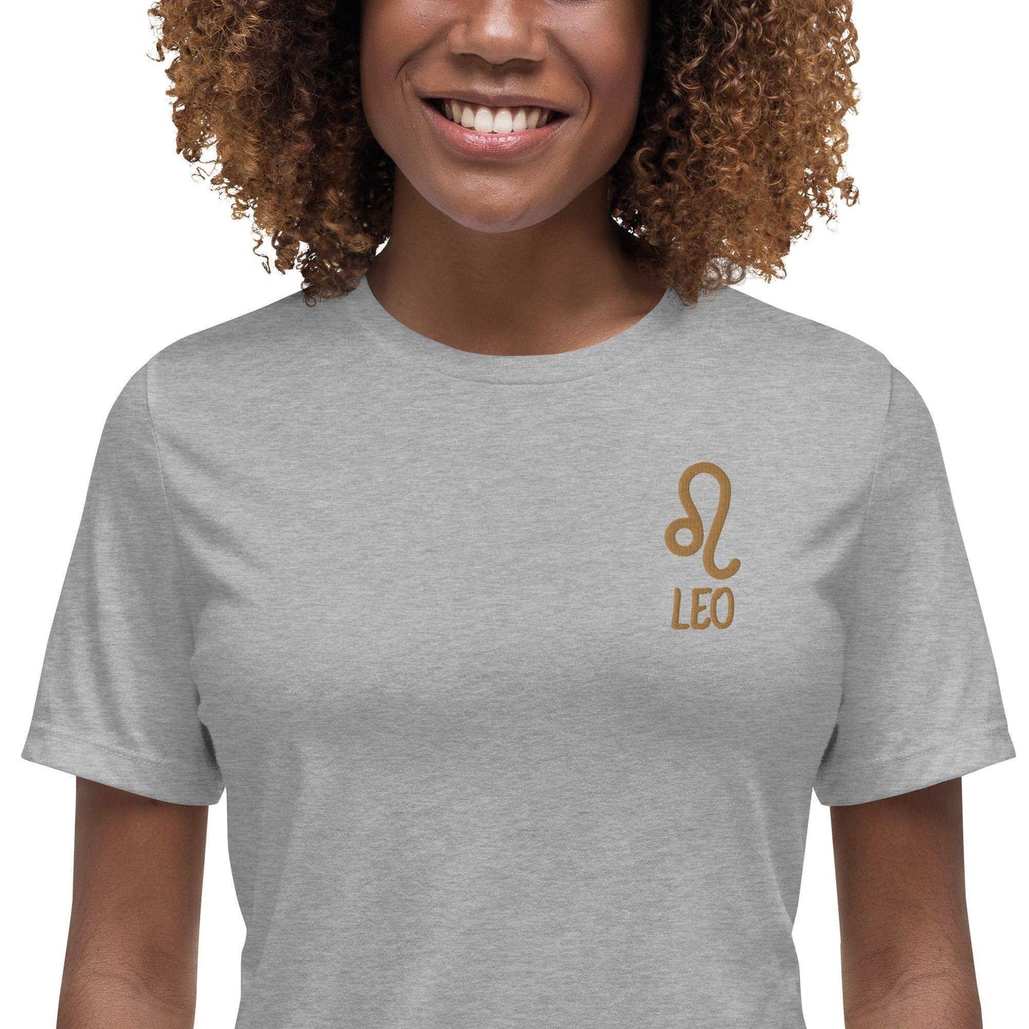 besticktes-sternzeichen-lowe-damen-t-shirt-t-shirt-jlr-design-17 - JLR Design