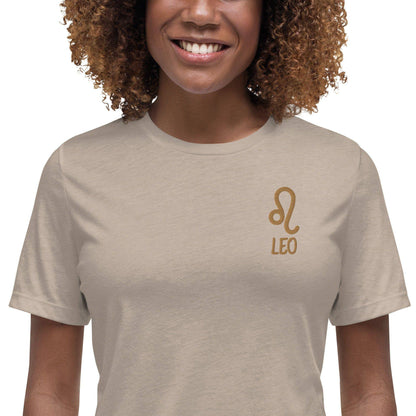besticktes-sternzeichen-lowe-damen-t-shirt-t-shirt-jlr-design-19 - JLR Design