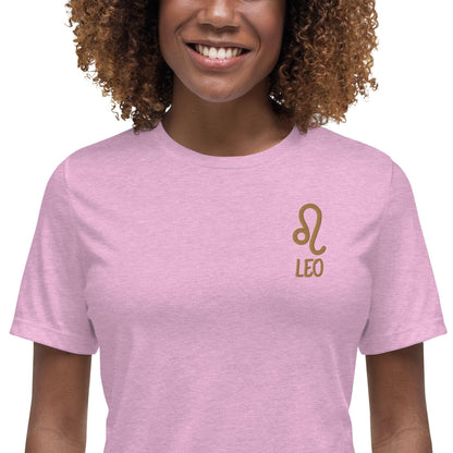 besticktes-sternzeichen-lowe-damen-t-shirt-t-shirt-jlr-design-21 - JLR Design
