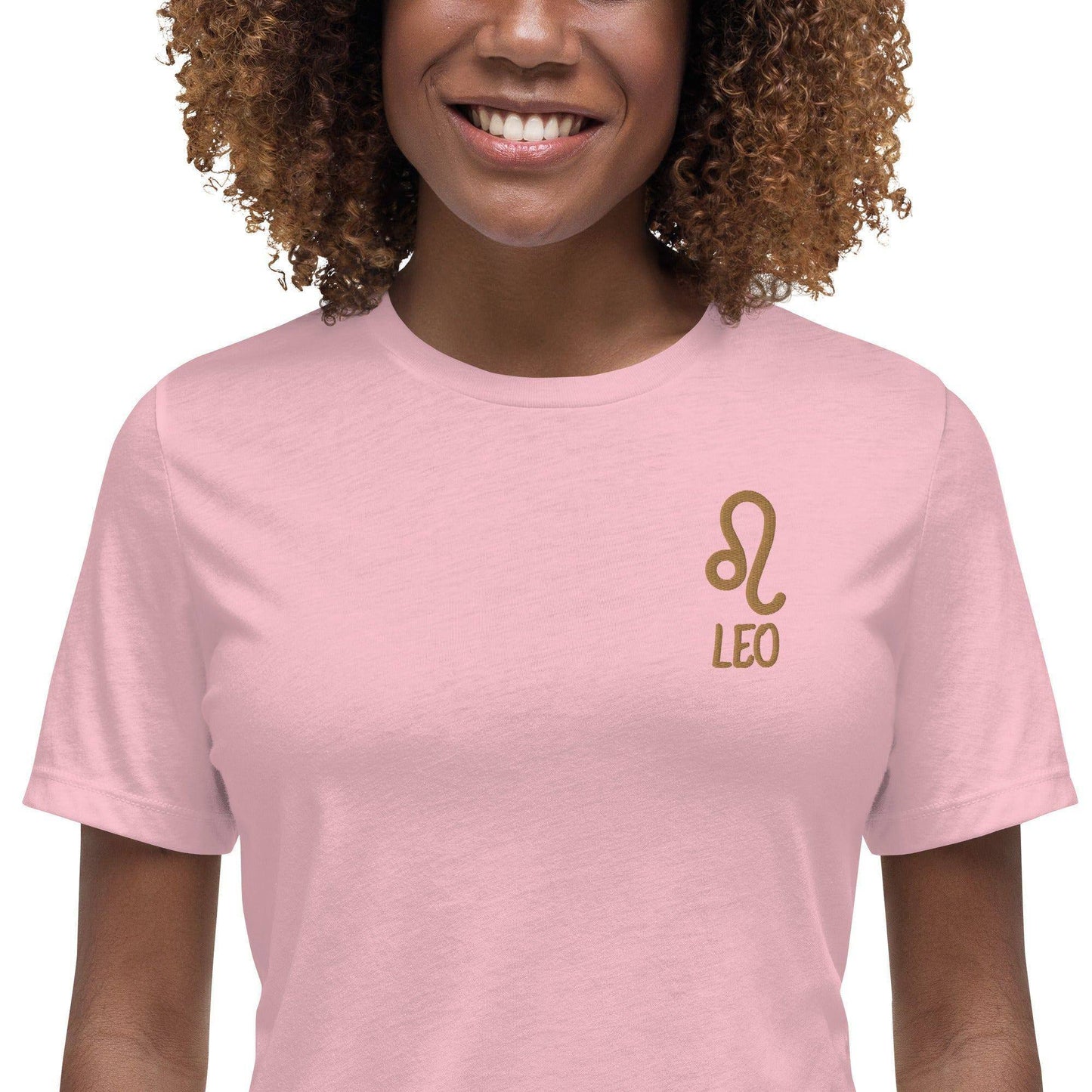 besticktes-sternzeichen-lowe-damen-t-shirt-t-shirt-jlr-design-23 - JLR Design