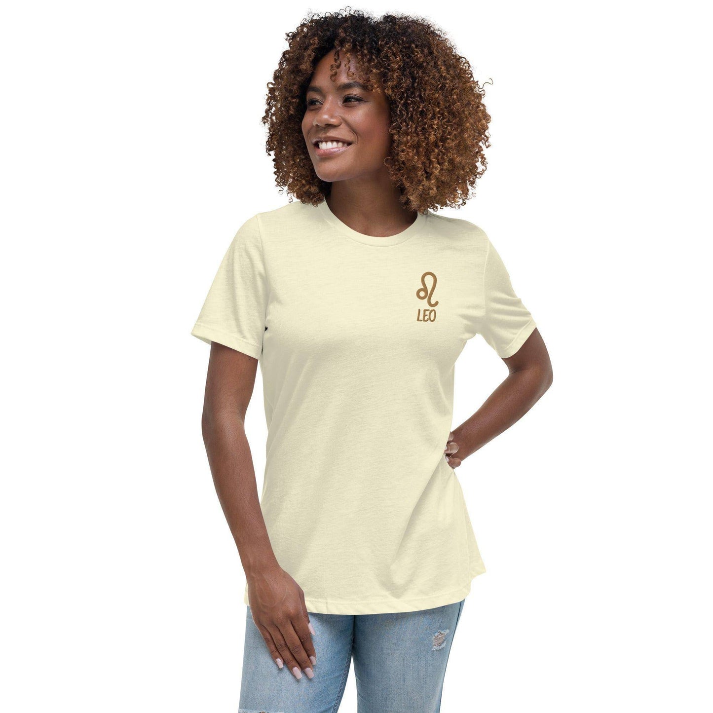 besticktes-sternzeichen-lowe-damen-t-shirt-t-shirt-jlr-design-28 - JLR Design