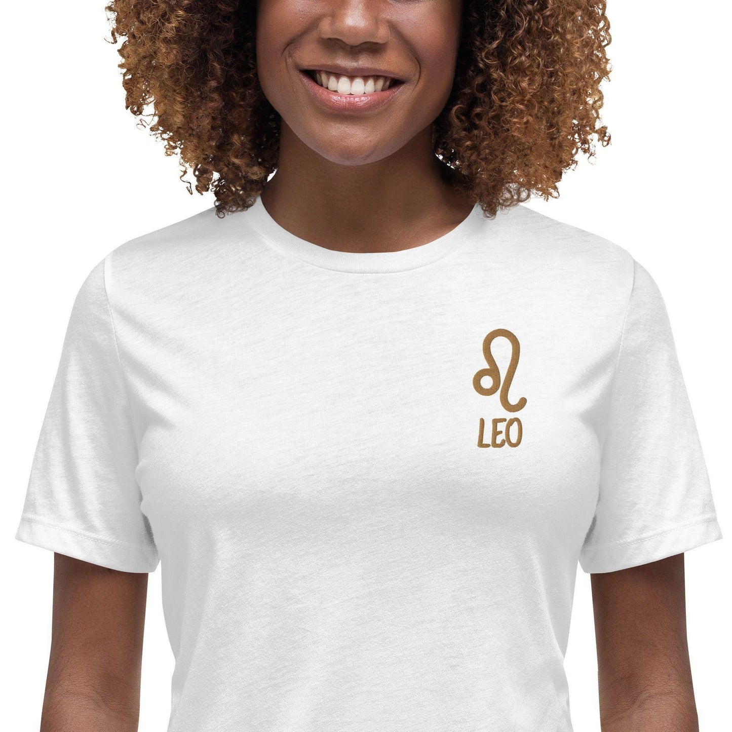 besticktes-sternzeichen-lowe-damen-t-shirt-t-shirt-jlr-design-29 - JLR Design