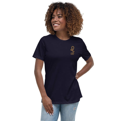 besticktes-sternzeichen-lowe-damen-t-shirt-t-shirt-jlr-design-3 - JLR Design