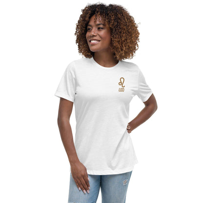 besticktes-sternzeichen-lowe-damen-t-shirt-t-shirt-jlr-design-30 - JLR Design
