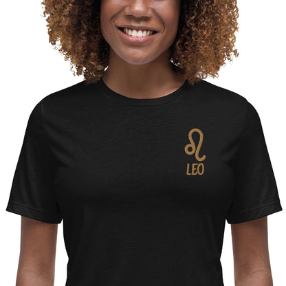 besticktes-sternzeichen-lowe-damen-t-shirt-t-shirt-jlr-design-4 - JLR Design