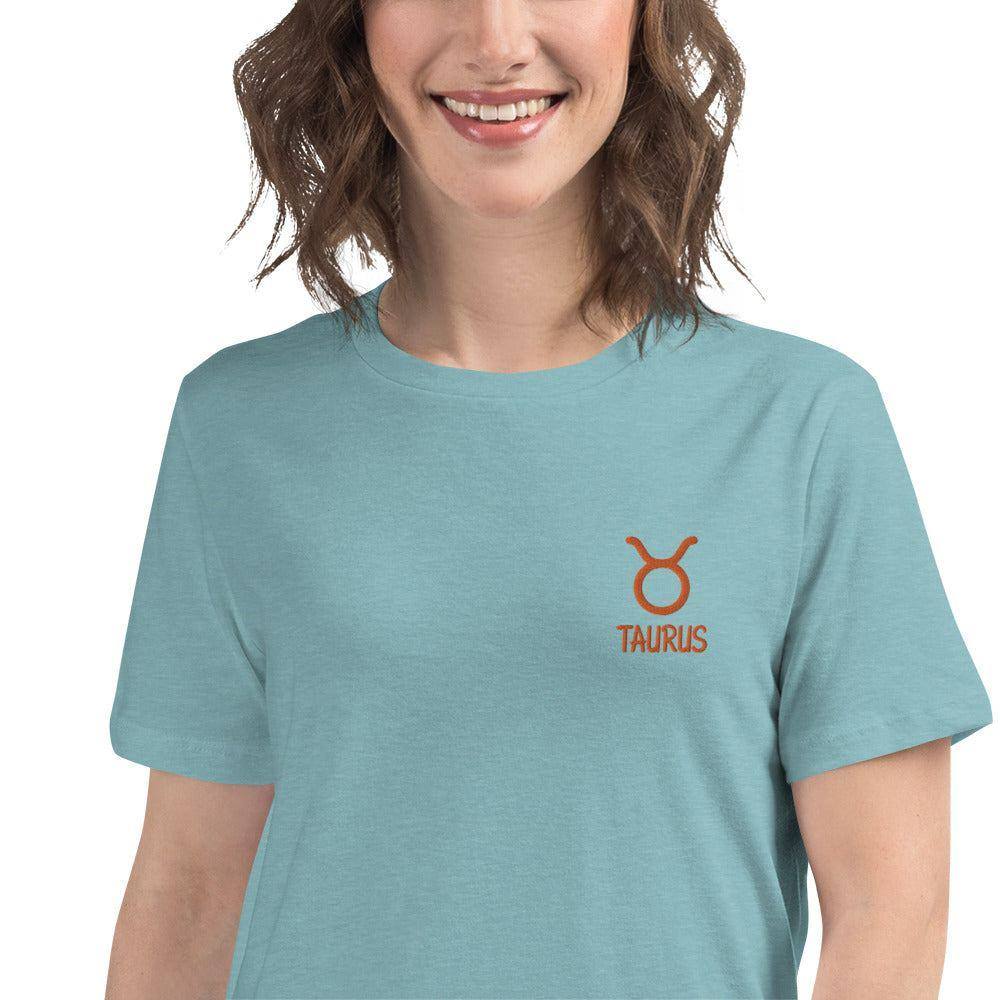 besticktes-sternzeichen-stier-damen-t-shirt-t-shirt-jlr-design-15 - JLR Design