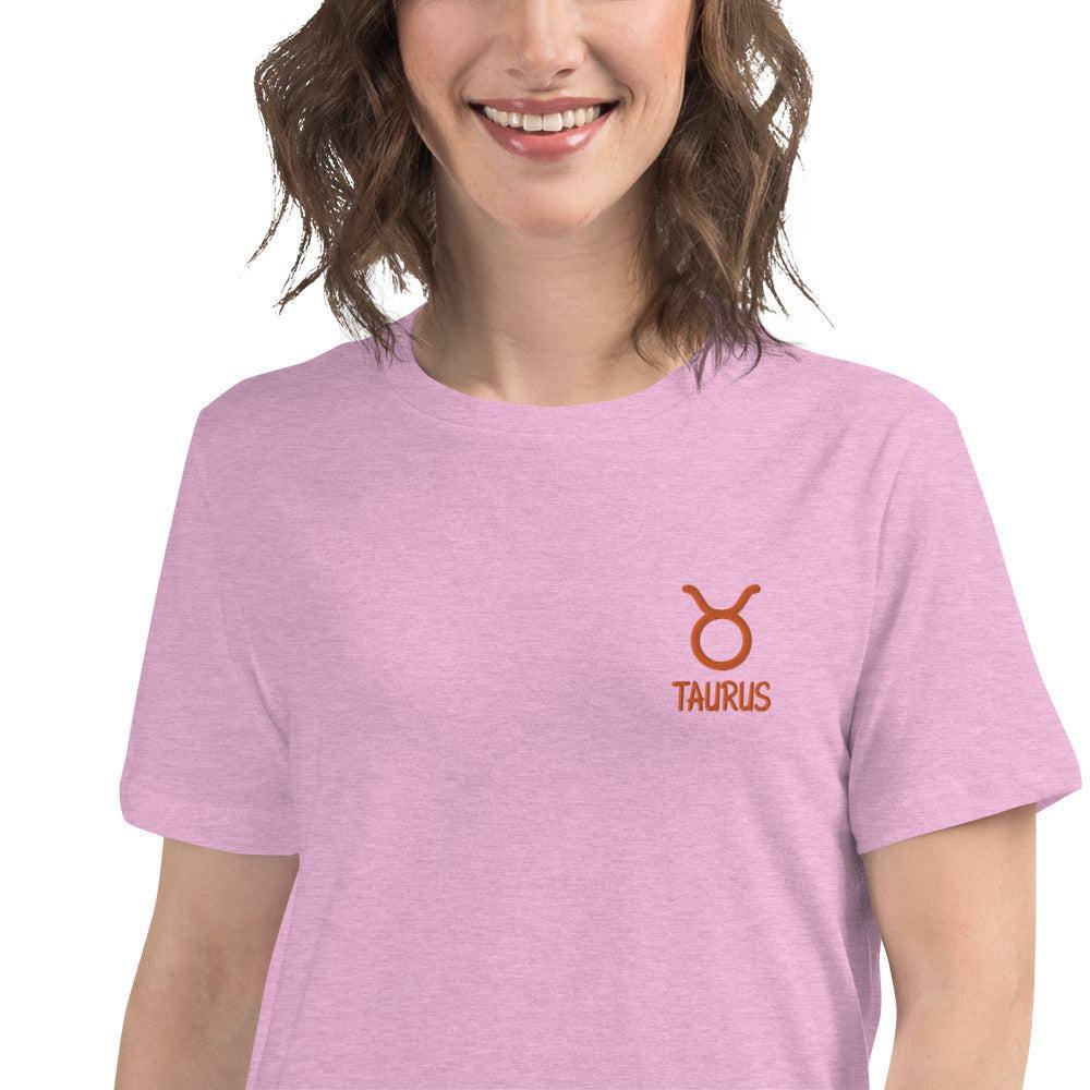 besticktes-sternzeichen-stier-damen-t-shirt-t-shirt-jlr-design-21 - JLR Design
