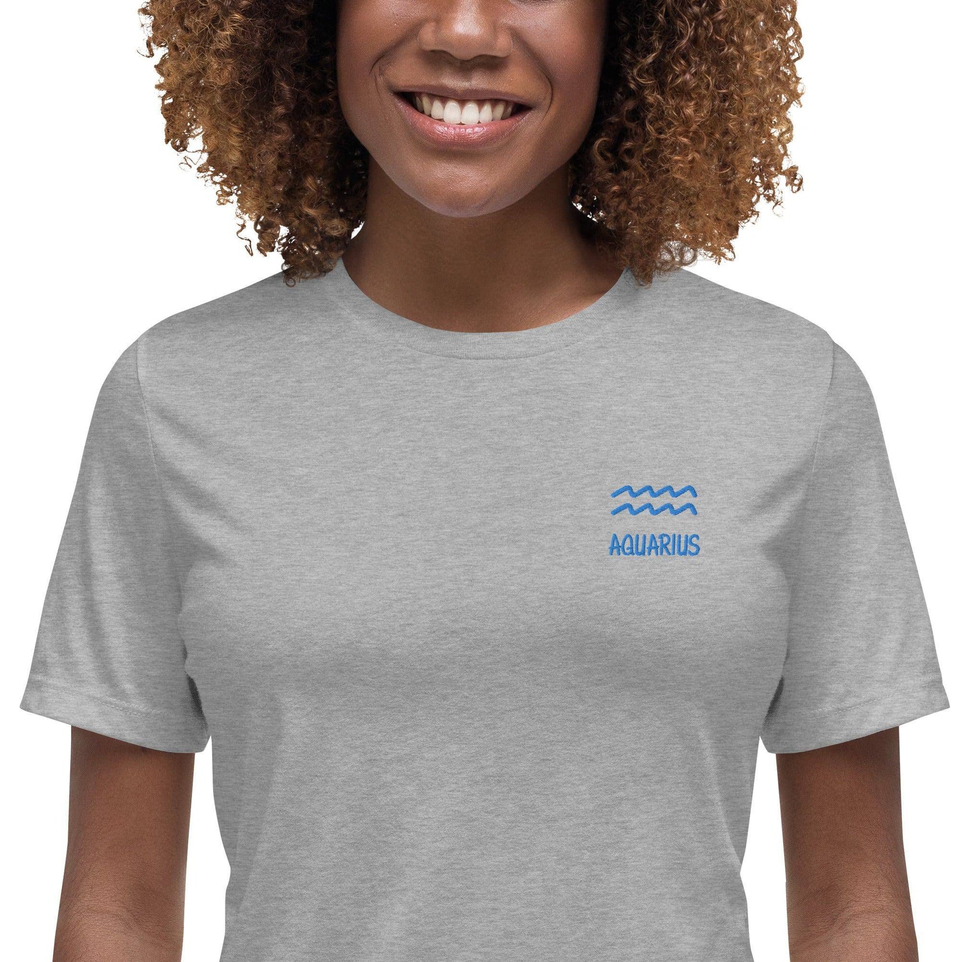 besticktes-sternzeichen-wassermann-damen-t-shirt-t-shirt-jlr-design-17 - JLR Design