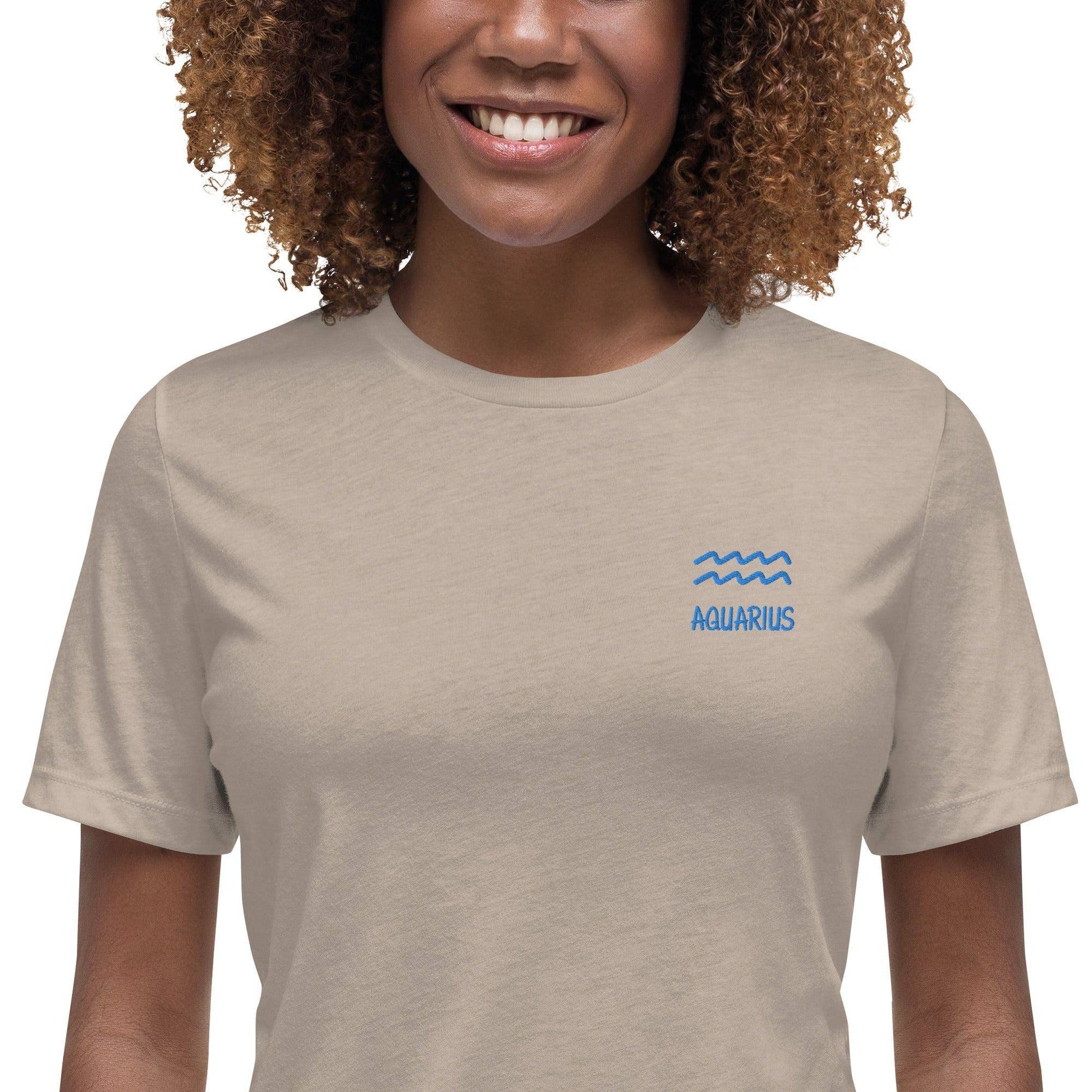 besticktes-sternzeichen-wassermann-damen-t-shirt-t-shirt-jlr-design-19 - JLR Design