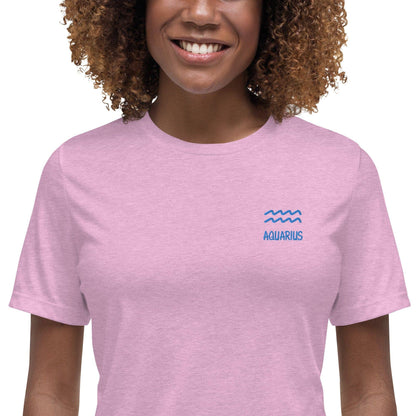besticktes-sternzeichen-wassermann-damen-t-shirt-t-shirt-jlr-design-21 - JLR Design