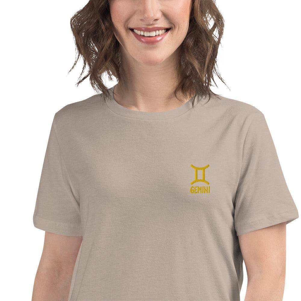 besticktes-sternzeichen-zwillinge-damen-t-shirt-t-shirt-jlr-design-20 - JLR Design