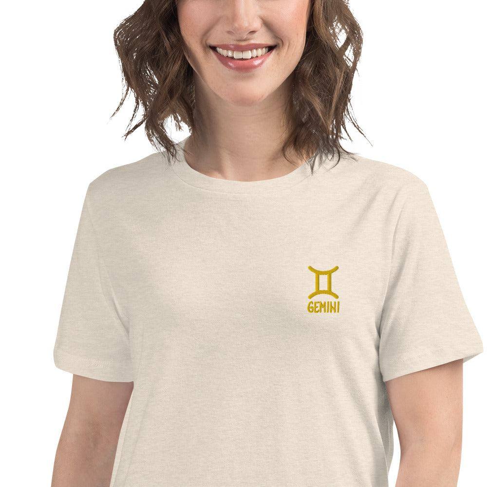 besticktes-sternzeichen-zwillinge-damen-t-shirt-t-shirt-jlr-design-26 - JLR Design
