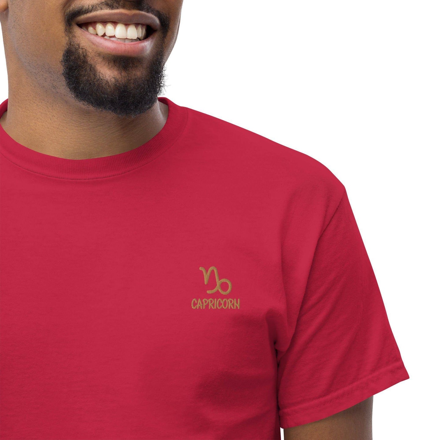 besticktest-sternzeichen-steinbock-herren-t-shirt-t-shirt-jlr-design-15 - JLR Design