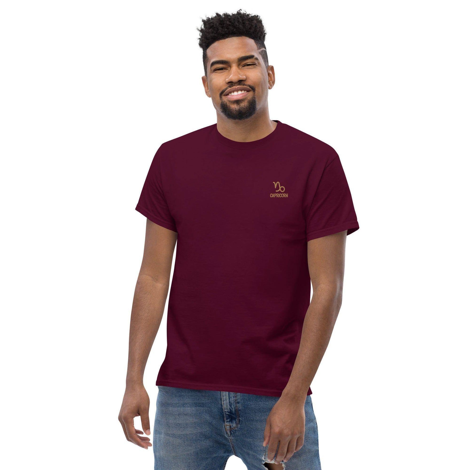 besticktest-sternzeichen-steinbock-herren-t-shirt-t-shirt-jlr-design-3 - JLR Design