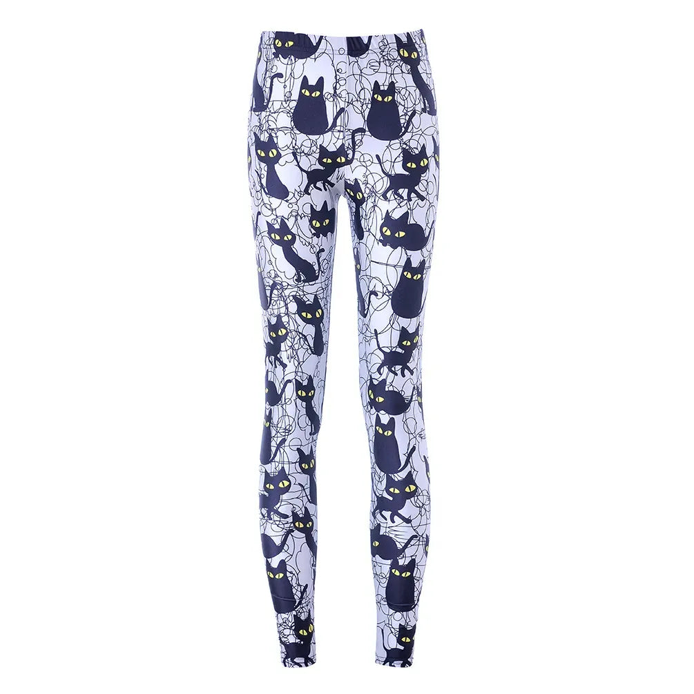 black-cat-damen-leggings-leggings-jlr-design-1 - JLR Design