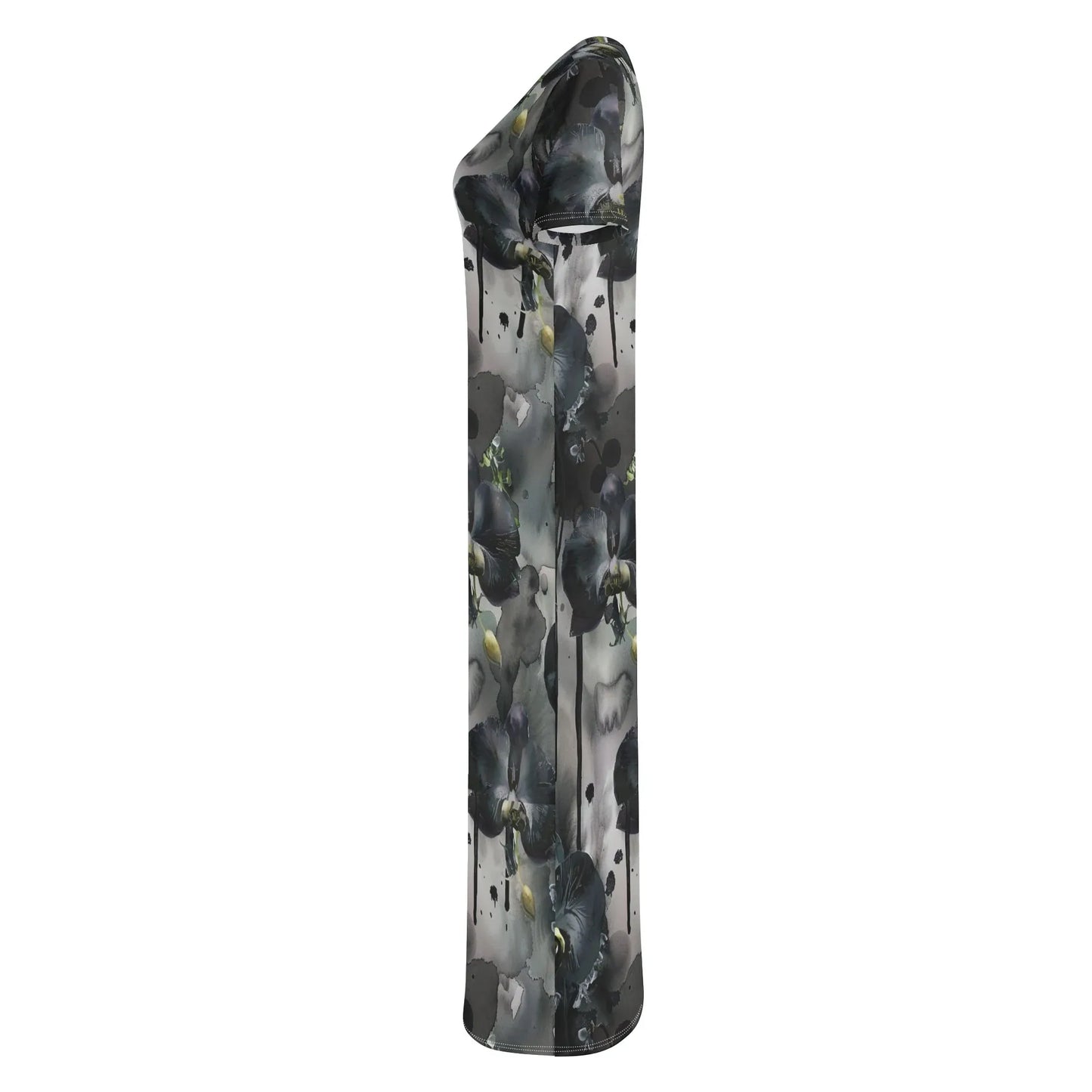 black-garden-short-sleeve-long-dress-long-dress-jlr-design-6 - JLR Design