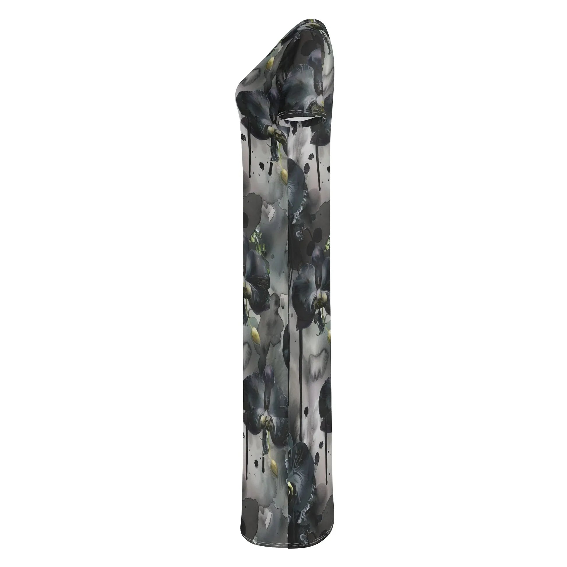 black-garden-short-sleeve-long-dress-long-dress-jlr-design-6 - JLR Design