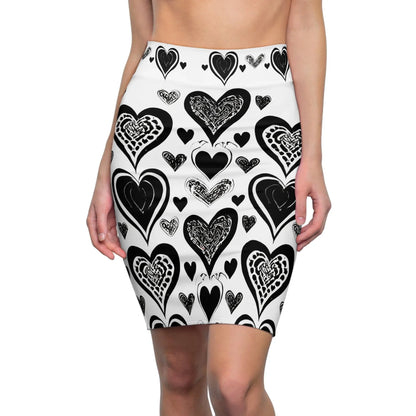 black-heart-bleistiftrock-fur-damen-eleganter-mid-waist-rock-mit-stretch-komfort-bleistiftrock-jlr-design-1 - JLR Design