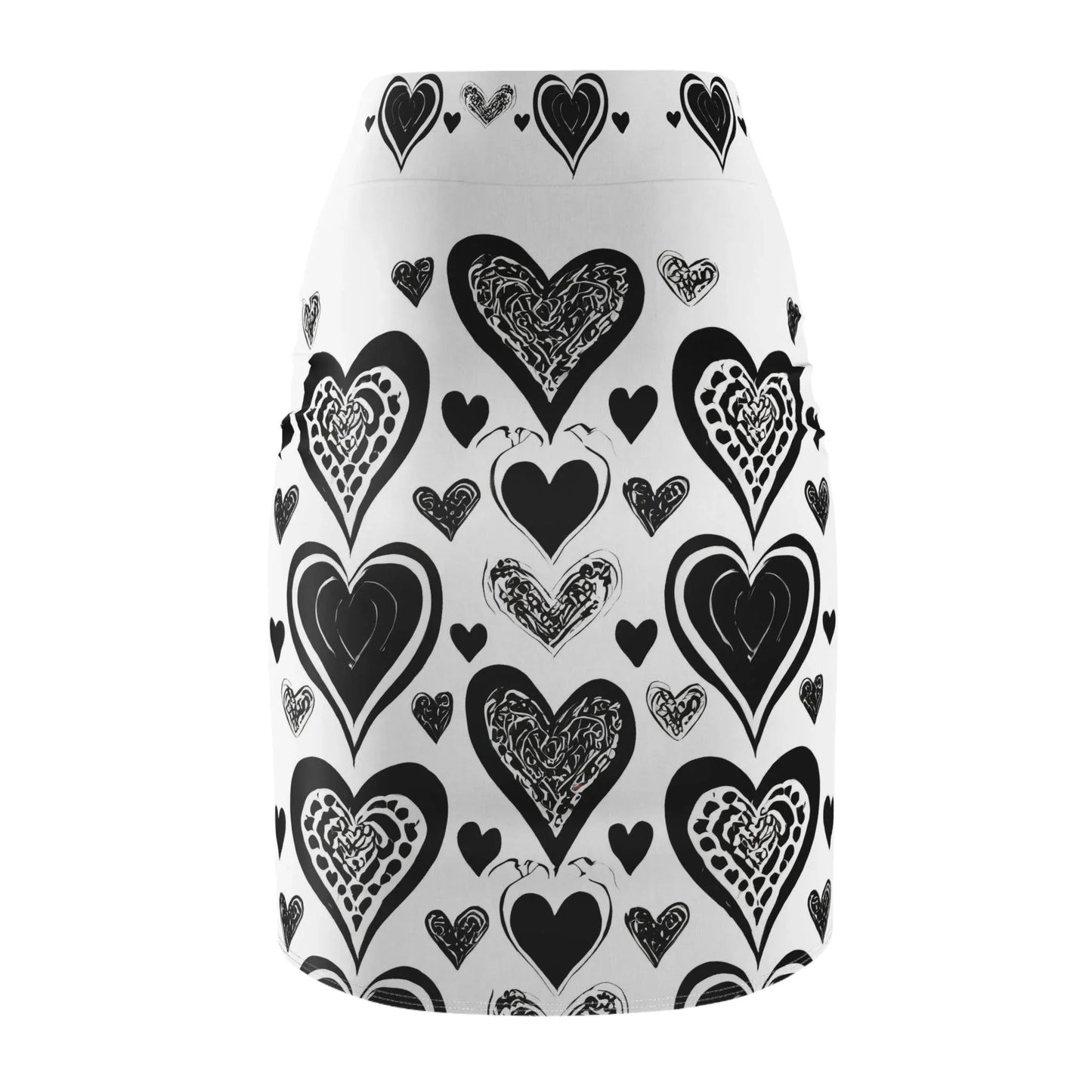 black-heart-bleistiftrock-fur-damen-eleganter-mid-waist-rock-mit-stretch-komfort-bleistiftrock-jlr-design-3 - JLR Design