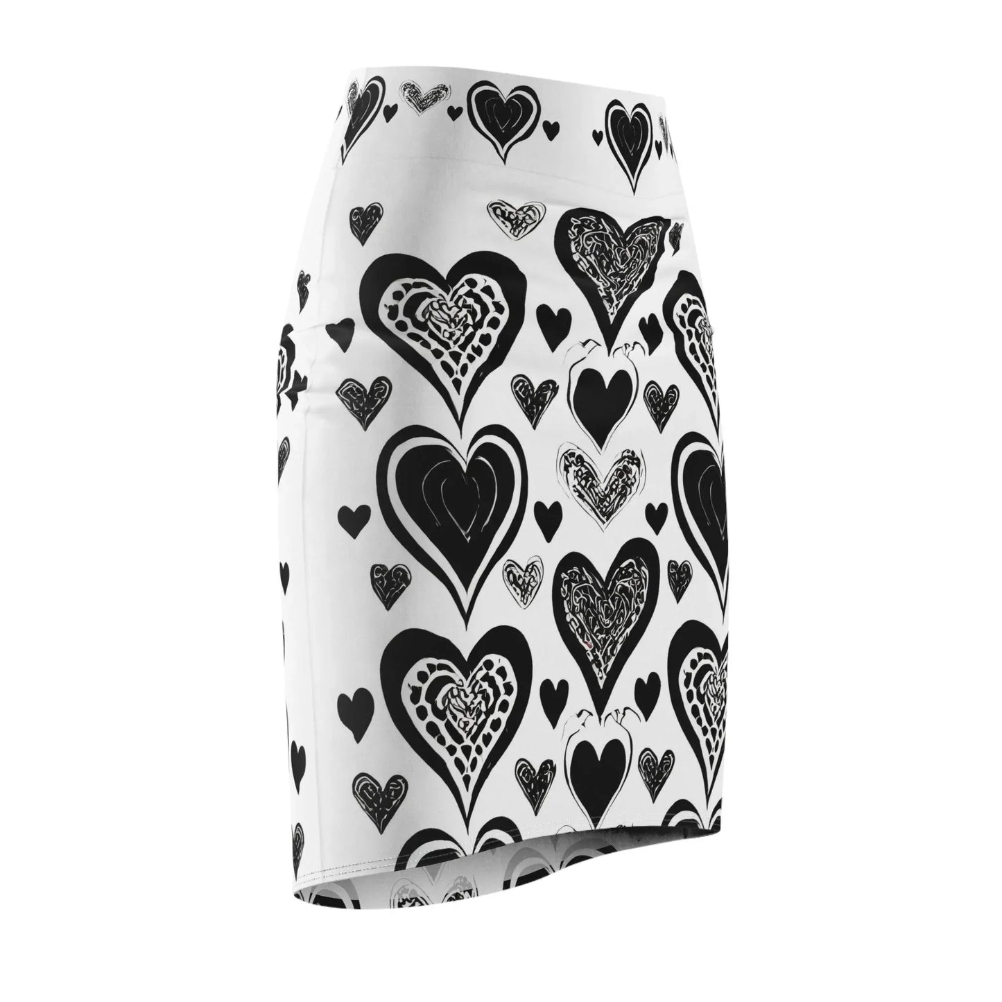 black-heart-bleistiftrock-fur-damen-eleganter-mid-waist-rock-mit-stretch-komfort-bleistiftrock-jlr-design-4 - JLR Design