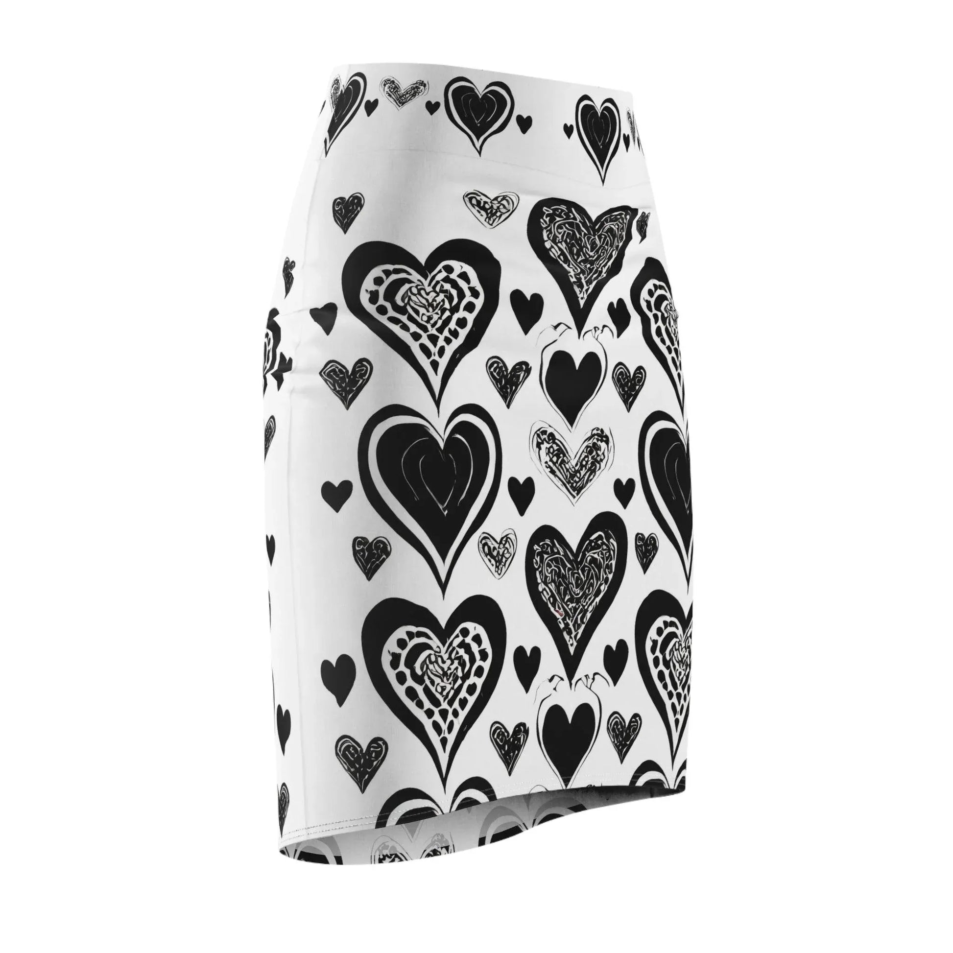 black-heart-bleistiftrock-fur-damen-eleganter-mid-waist-rock-mit-stretch-komfort-bleistiftrock-jlr-design-4 - JLR Design