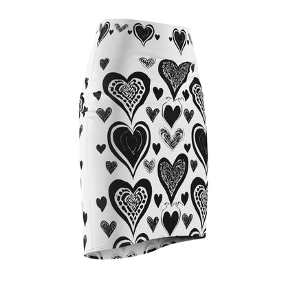 black-heart-bleistiftrock-fur-damen-eleganter-mid-waist-rock-mit-stretch-komfort-bleistiftrock-jlr-design-4 - JLR Design